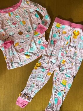 Little Sleepies Pink Party Aminals